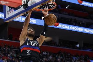 铁血军团！本赛季坎宁安出战时活塞胜率72.1% 缺阵时75%